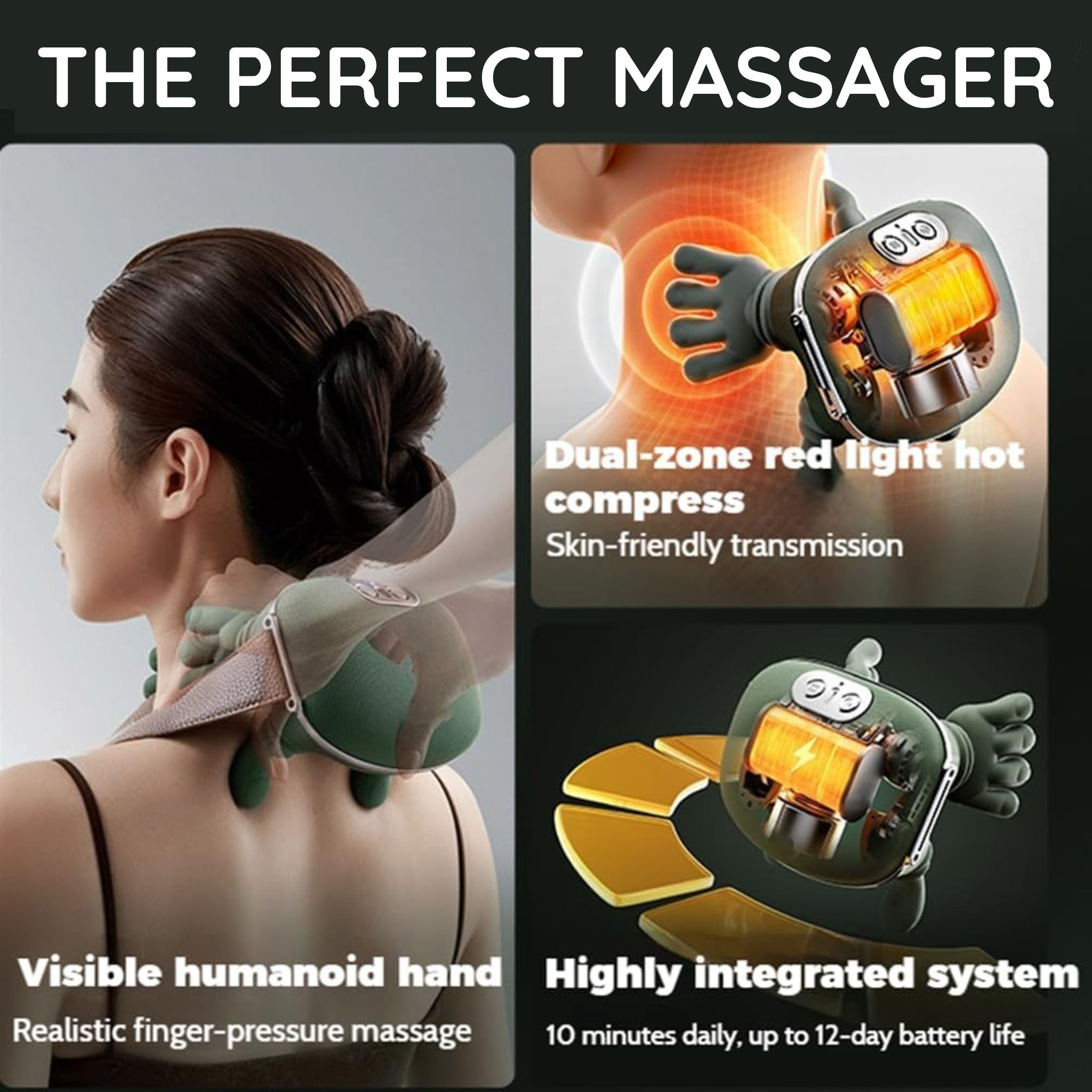Portable Neck and Back Relaxing Massager